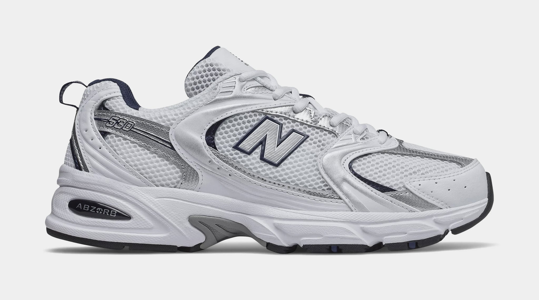 New Balance 530 White Silver Navy | Swag shoes, Sneakers fashion, Trendy shoes  sneakers